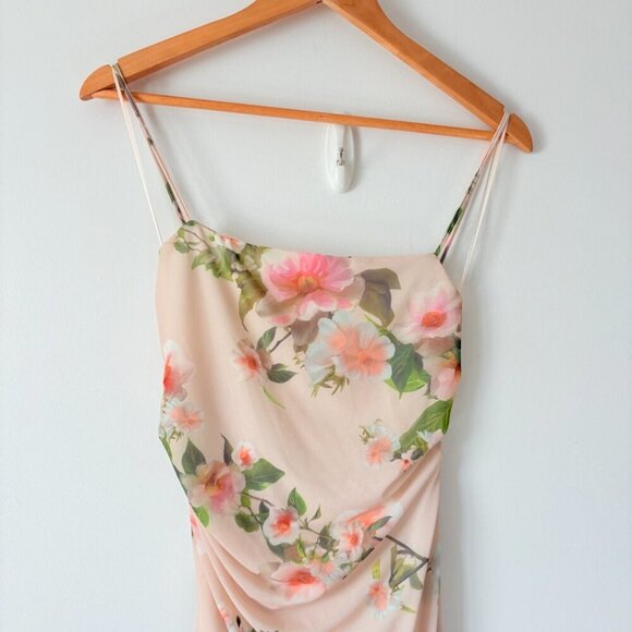 Zara Floral Print Ruffled Mini Dress NWT Blogger Fav Size Medium - Picture 8 of 11